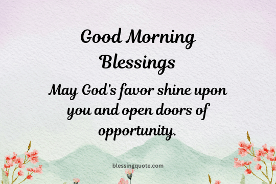 Good Morning Blessings With Prayers