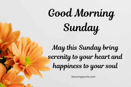 Good Morning Sunday Blessings