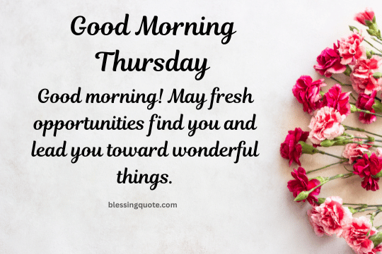Good Morning Thursday Blessings