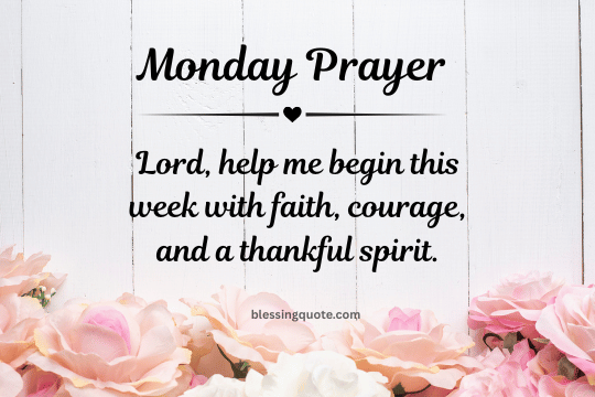 Monday Prayer