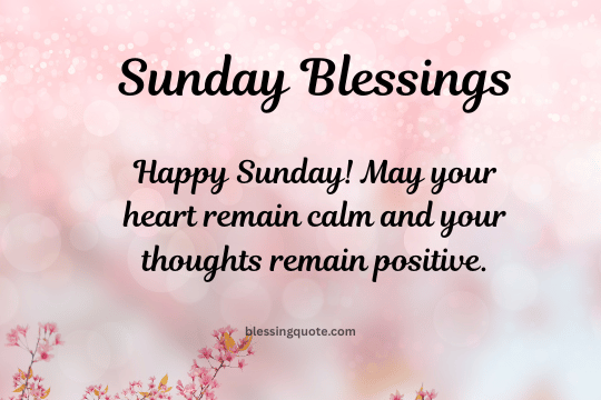 Sunday Blessings 2026