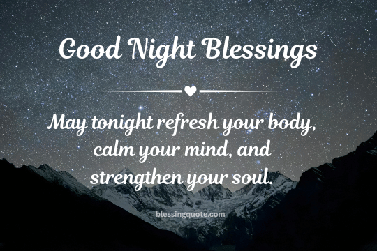 Good Night Blessings
