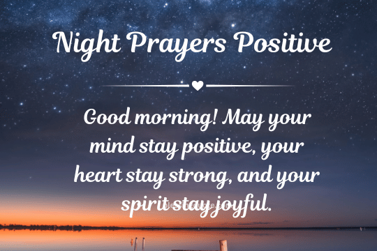 Night Prayers Positive