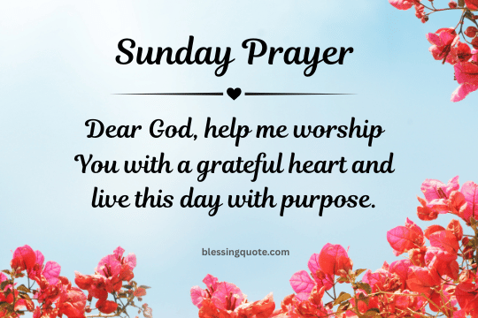 Sunday Prayer