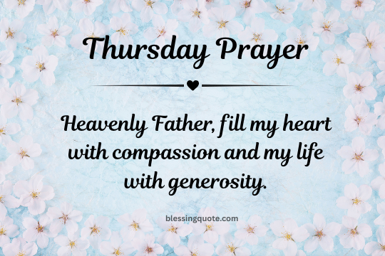 Thursday Prayer